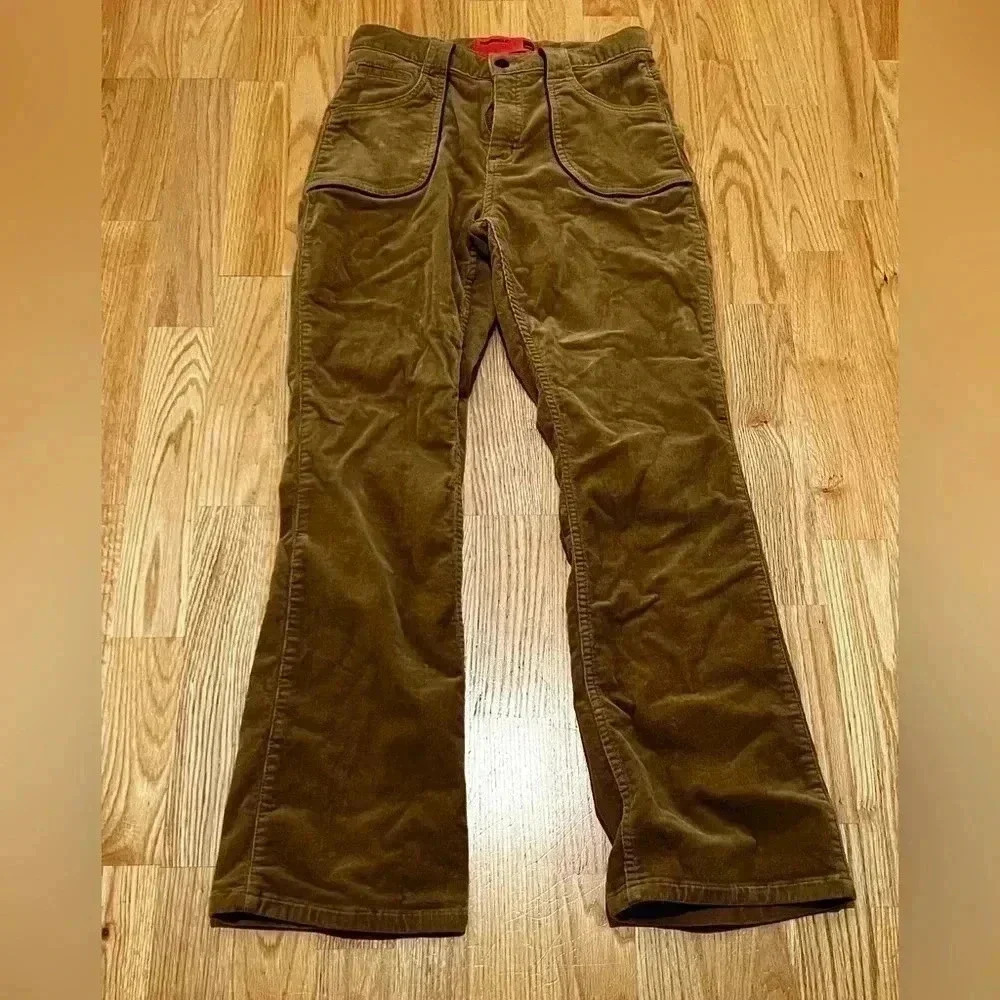 Brown Boot Cut Corduroy Pants